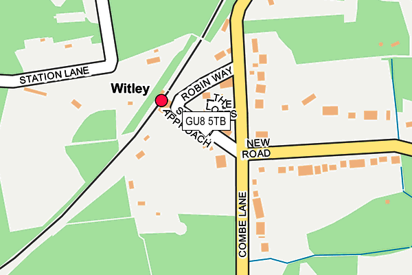 GU8 5TB map - OS OpenMap – Local (Ordnance Survey)