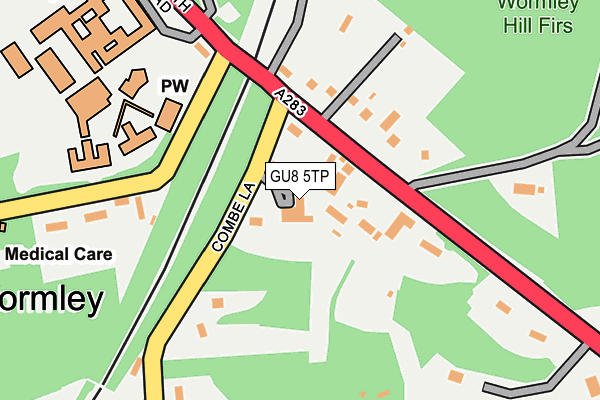 GU8 5TP map - OS OpenMap – Local (Ordnance Survey)