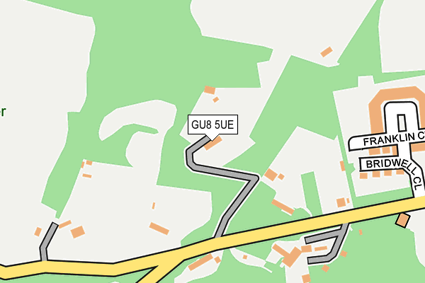 GU8 5UE map - OS OpenMap – Local (Ordnance Survey)