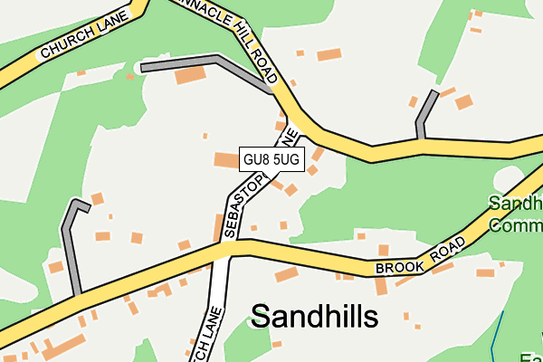 GU8 5UG map - OS OpenMap – Local (Ordnance Survey)