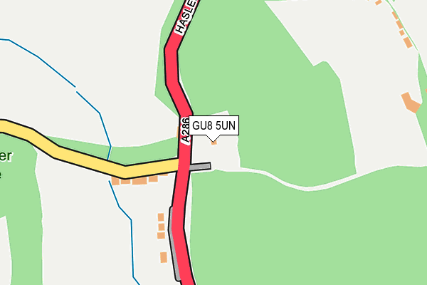 GU8 5UN map - OS OpenMap – Local (Ordnance Survey)