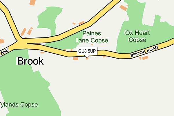 GU8 5UP map - OS OpenMap – Local (Ordnance Survey)