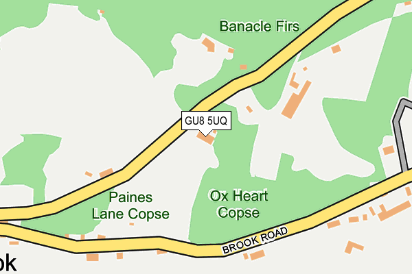 GU8 5UQ map - OS OpenMap – Local (Ordnance Survey)