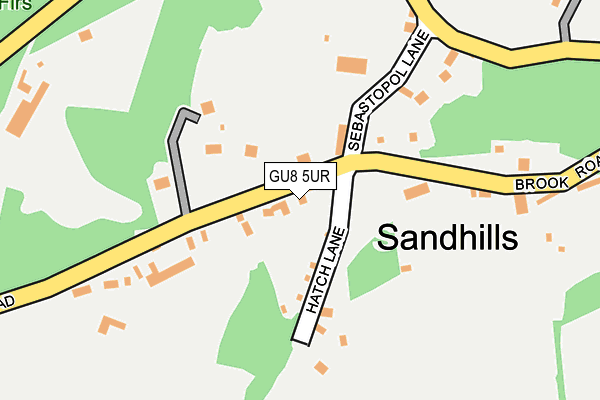 GU8 5UR map - OS OpenMap – Local (Ordnance Survey)