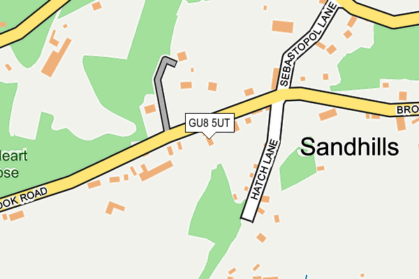 GU8 5UT map - OS OpenMap – Local (Ordnance Survey)