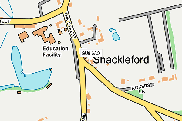 GU8 6AQ map - OS OpenMap – Local (Ordnance Survey)