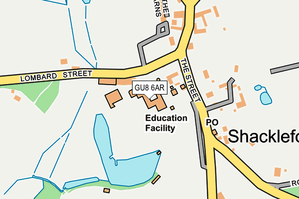 GU8 6AR map - OS OpenMap – Local (Ordnance Survey)