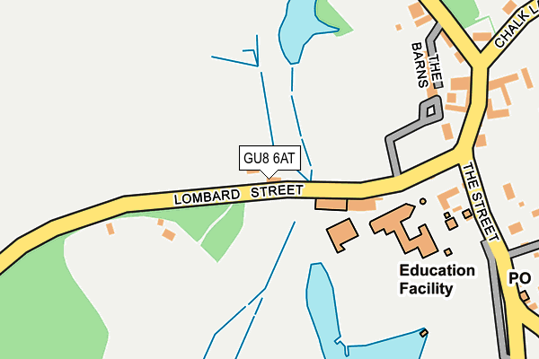 GU8 6AT map - OS OpenMap – Local (Ordnance Survey)