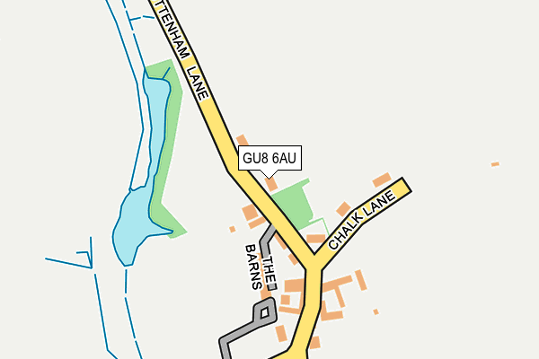 GU8 6AU map - OS OpenMap – Local (Ordnance Survey)