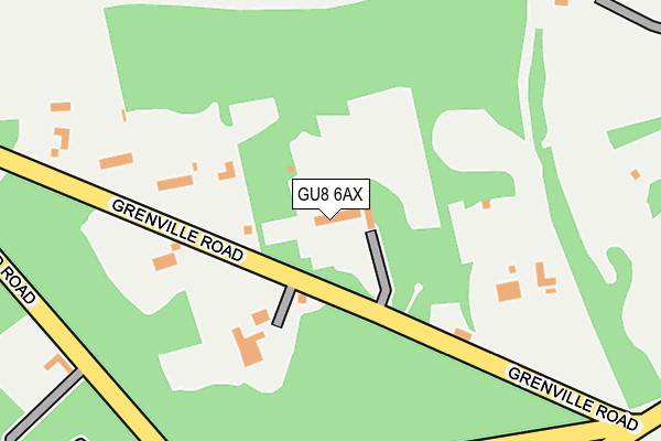 GU8 6AX map - OS OpenMap – Local (Ordnance Survey)