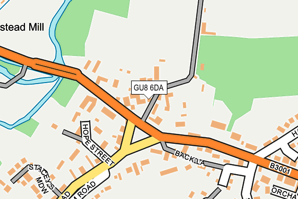 GU8 6DA map - OS OpenMap – Local (Ordnance Survey)