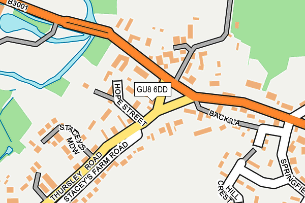 GU8 6DD map - OS OpenMap – Local (Ordnance Survey)