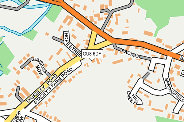 GU8 6DF map - OS OpenMap – Local (Ordnance Survey)