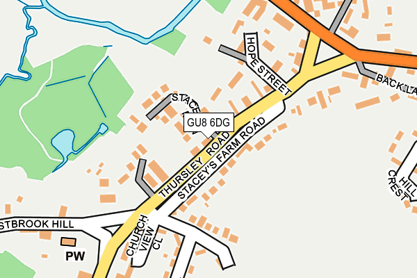 GU8 6DG map - OS OpenMap – Local (Ordnance Survey)