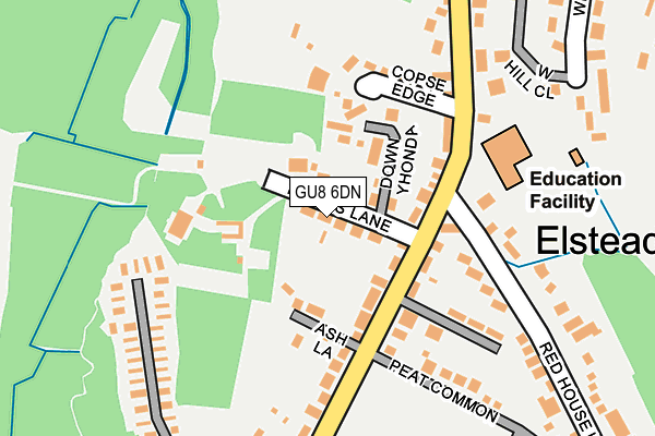 GU8 6DN map - OS OpenMap – Local (Ordnance Survey)