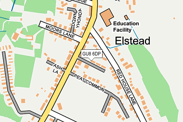 GU8 6DP map - OS OpenMap – Local (Ordnance Survey)