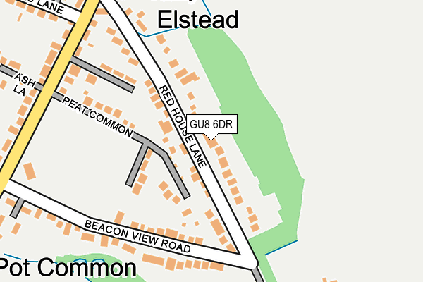 GU8 6DR map - OS OpenMap – Local (Ordnance Survey)