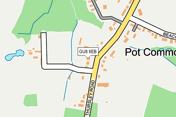 GU8 6EB map - OS OpenMap – Local (Ordnance Survey)