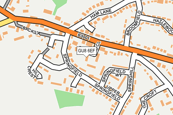 GU8 6EF map - OS OpenMap – Local (Ordnance Survey)