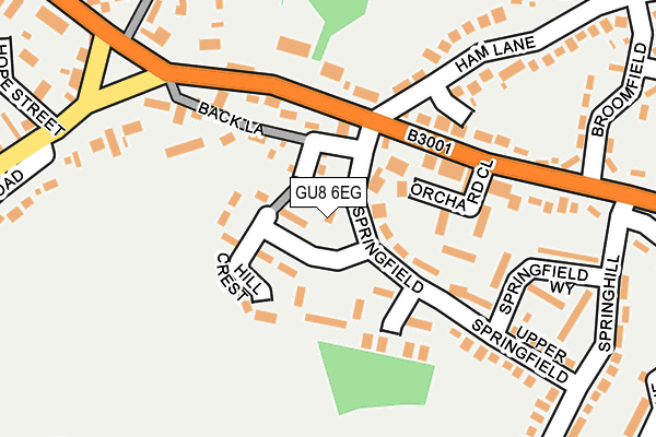 GU8 6EG map - OS OpenMap – Local (Ordnance Survey)