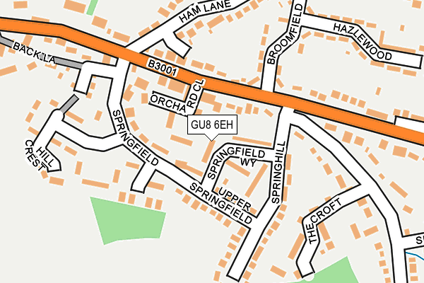 GU8 6EH map - OS OpenMap – Local (Ordnance Survey)