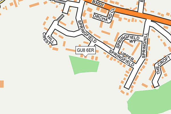 GU8 6ER map - OS OpenMap – Local (Ordnance Survey)