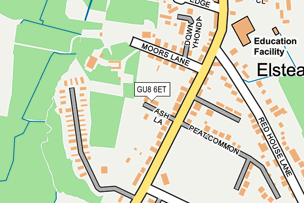 GU8 6ET map - OS OpenMap – Local (Ordnance Survey)