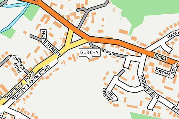 GU8 6HA map - OS OpenMap – Local (Ordnance Survey)