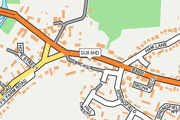 GU8 6HD map - OS OpenMap – Local (Ordnance Survey)