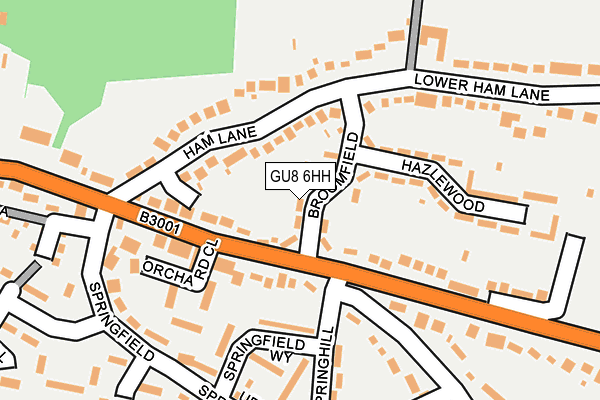 GU8 6HH map - OS OpenMap – Local (Ordnance Survey)