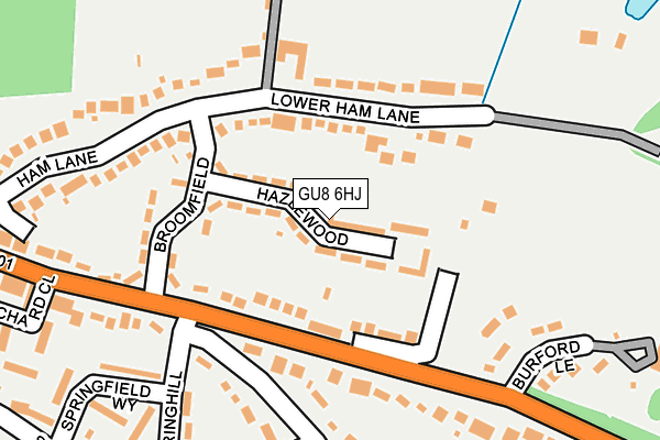 GU8 6HJ map - OS OpenMap – Local (Ordnance Survey)