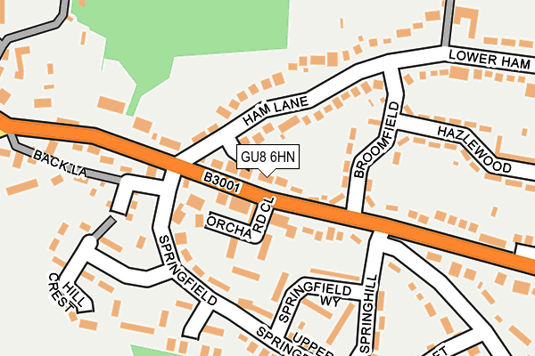 GU8 6HN map - OS OpenMap – Local (Ordnance Survey)