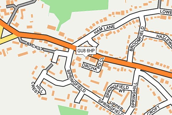 GU8 6HP map - OS OpenMap – Local (Ordnance Survey)