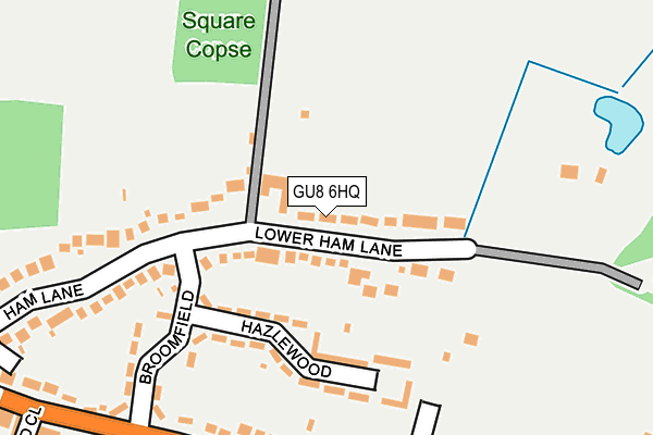 GU8 6HQ map - OS OpenMap – Local (Ordnance Survey)