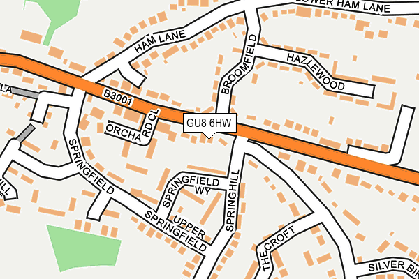 GU8 6HW map - OS OpenMap – Local (Ordnance Survey)