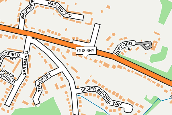 GU8 6HY map - OS OpenMap – Local (Ordnance Survey)