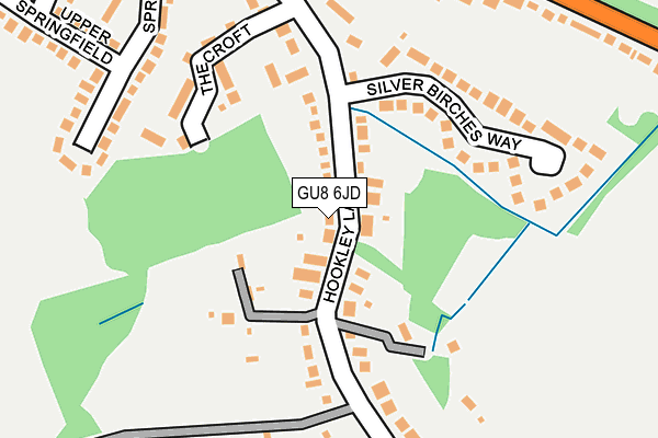 GU8 6JD map - OS OpenMap – Local (Ordnance Survey)