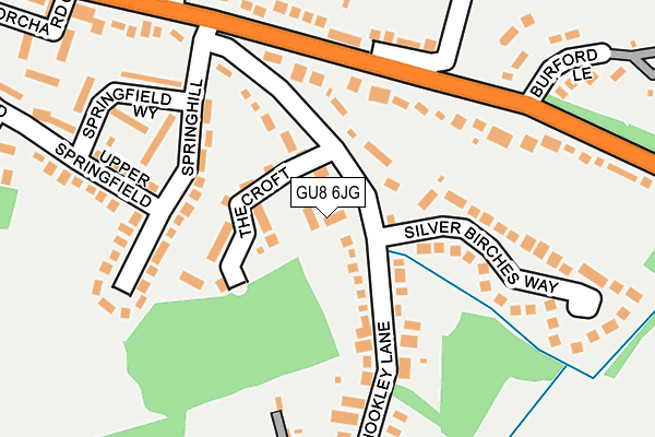 GU8 6JG map - OS OpenMap – Local (Ordnance Survey)