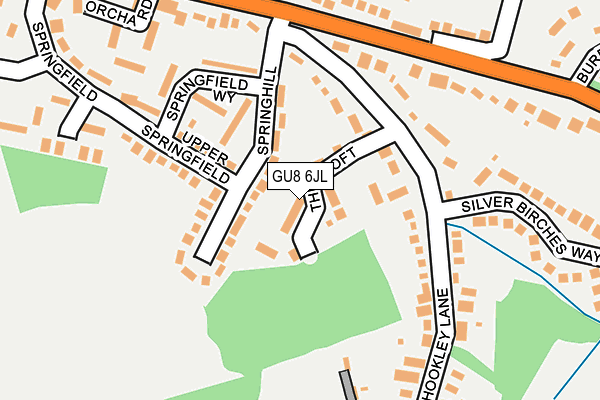 GU8 6JL map - OS OpenMap – Local (Ordnance Survey)