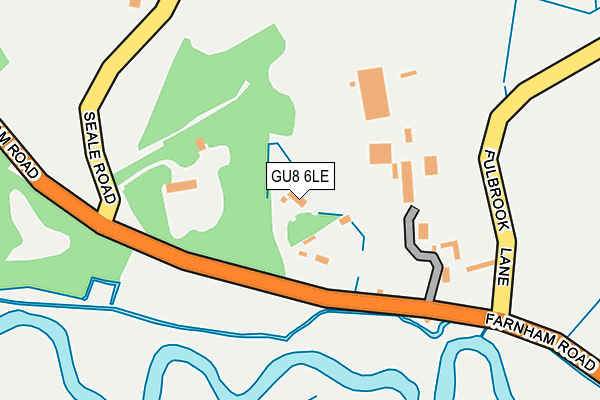 GU8 6LE map - OS OpenMap – Local (Ordnance Survey)