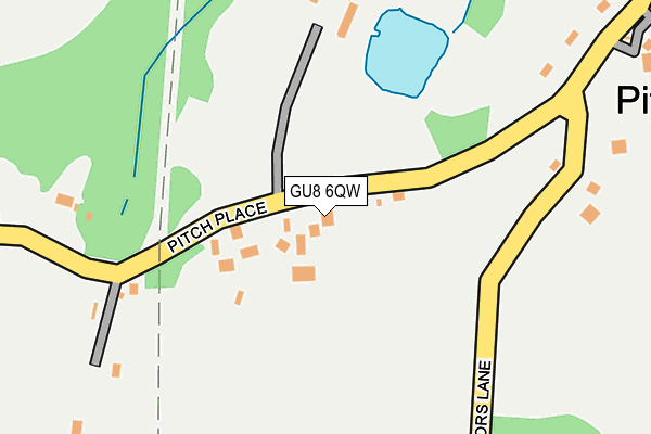 GU8 6QW map - OS OpenMap – Local (Ordnance Survey)