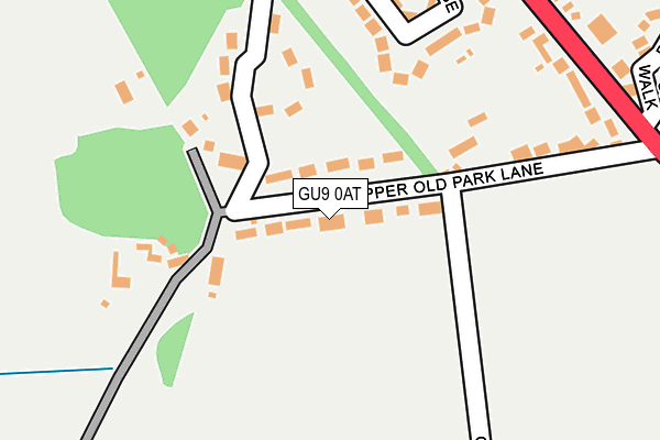 GU9 0AT map - OS OpenMap – Local (Ordnance Survey)