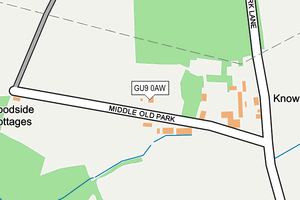 GU9 0AW map - OS OpenMap – Local (Ordnance Survey)