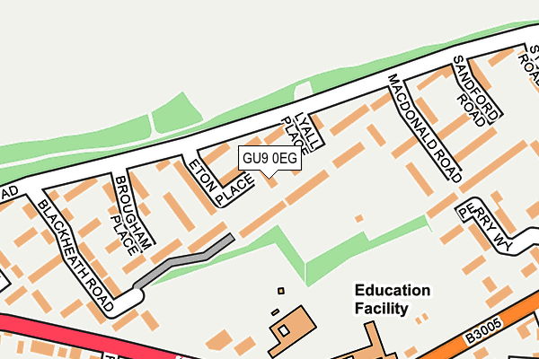 GU9 0EG map - OS OpenMap – Local (Ordnance Survey)
