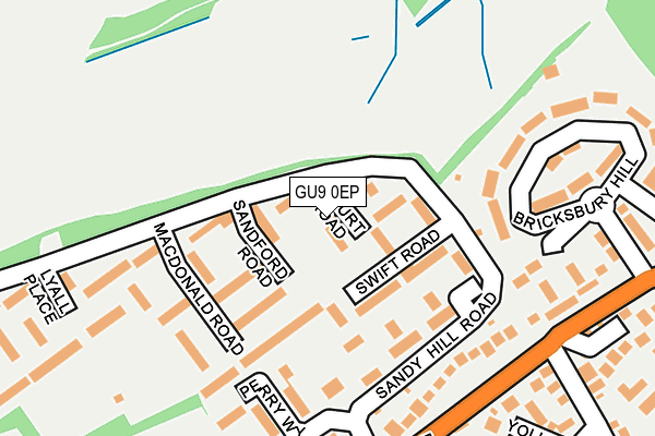 GU9 0EP map - OS OpenMap – Local (Ordnance Survey)