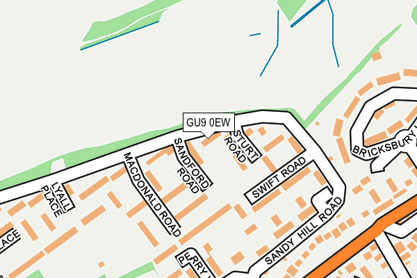 GU9 0EW map - OS OpenMap – Local (Ordnance Survey)