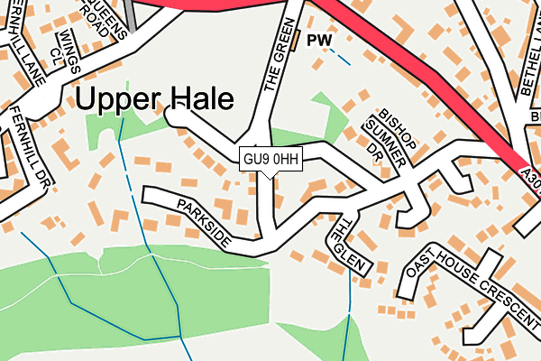 GU9 0HH map - OS OpenMap – Local (Ordnance Survey)