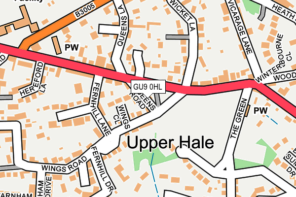 GU9 0HL map - OS OpenMap – Local (Ordnance Survey)