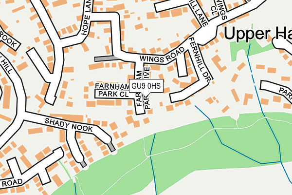 GU9 0HS map - OS OpenMap – Local (Ordnance Survey)