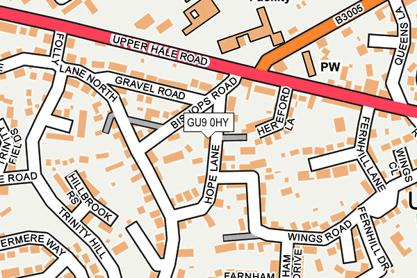 GU9 0HY map - OS OpenMap – Local (Ordnance Survey)